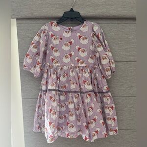 Pink Chicken Purple Santa Dress